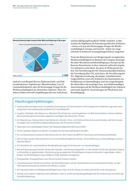 BroschÃ¼re Industrieland Deutschland stÃ¤rken - BDI