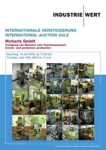 Richartz GmbH INTERNATIONALE VERSTEIGERUNG ...