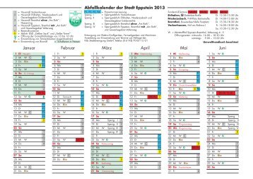 Abfallkalender 2013 (Pdf-Datei) - Eppsteiner Zeitung