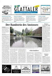 Der Randstein des Anstosses - Zürichsee-Zeitung