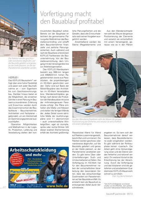 Das Fachmagazin für Handel und Handwerk September 2013