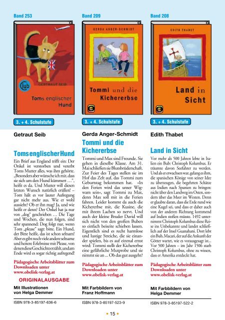 Download Taschenbuch Gesamtverzeichnis als PDF - Obelisk Verlag