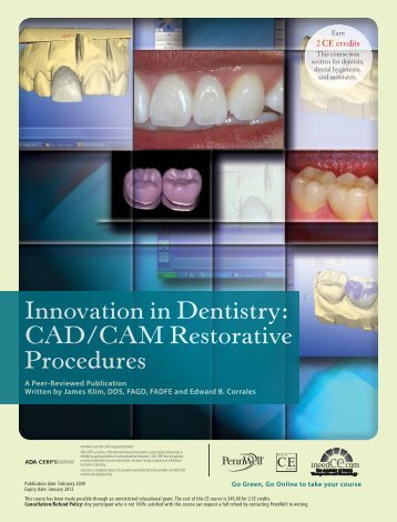 CAD/CAM Restorative Procedures - IneedCE.com