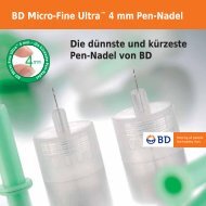 Die dünnste und kürzeste Pen-Nadel von BD BD Micro-Fine Ultra ...