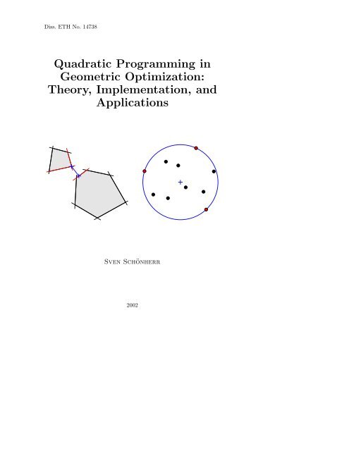 Quadratic Programming in Geometric Optimization - Department of ...