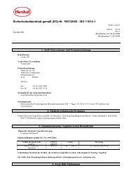 Sicherheitsdatenblatt gemäß (EG) Nr. 1907/2006 - ISO ... - Silitech AG