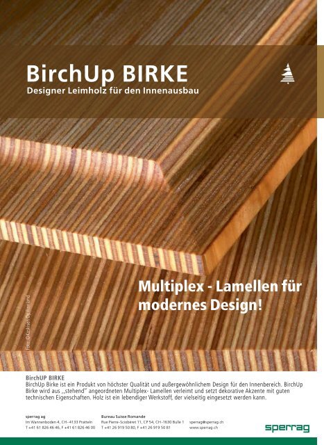 BirchUp BIRKE - sperrag ag