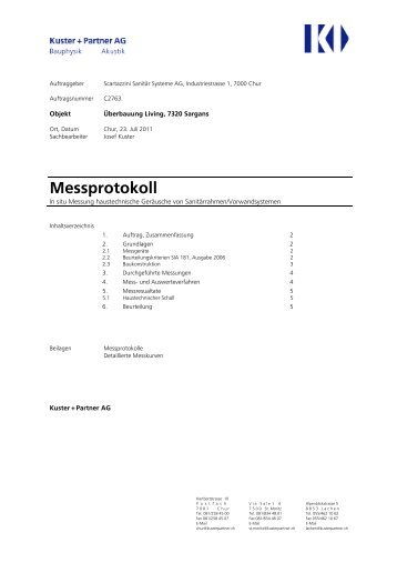 Download Messprotokoll - Scartazzini Sanitär Systeme AG
