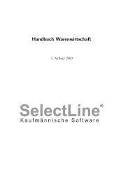 Handbuch Warenwirtschaft - SelectLine