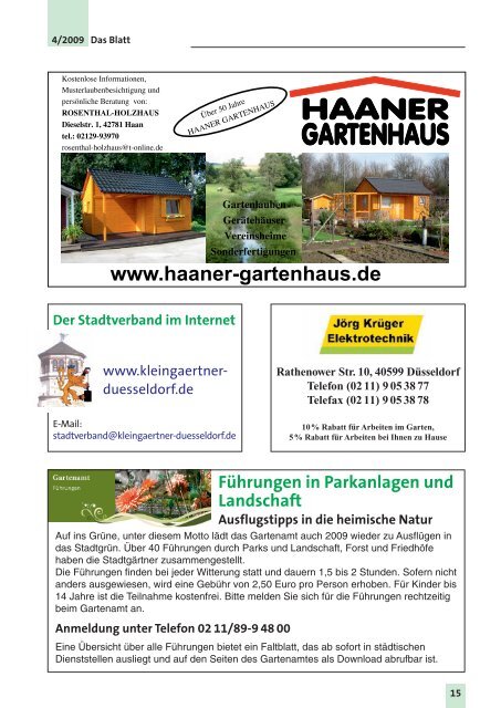 2009-04 - Verein der Gartenfreunde eV Schwelm