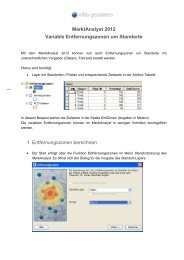 MarktAnalyst 2012 Variable Entfernungszonen um ... - infas GEOdaten