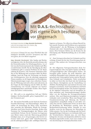 Mit D.A.S.-Rechtsschutz: Das eigene Dach beschütze vor Ungemach