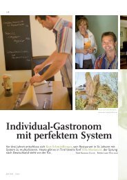 Individual-Gastronom mit perfektem System