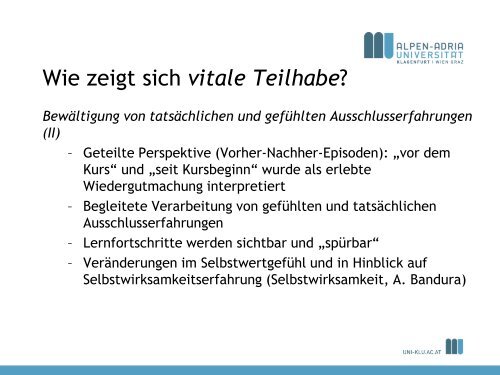 Vitale Teilhabe – Kennzeichen gelingender Basisbildung? - ISOP