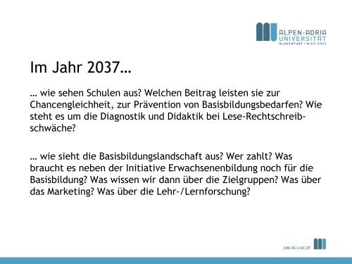 Vitale Teilhabe – Kennzeichen gelingender Basisbildung? - ISOP