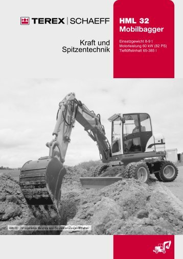 Kraft und Spitzentechnik HML 32 Mobilbagger - Kleinheider