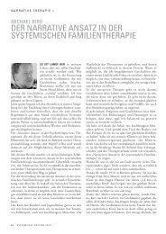 der narrative ansatz in der systemischen familientherapie