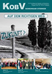 JETZT NEU: KOBV GEMEINSAM STÄRKER, Ausgabe 1/2013