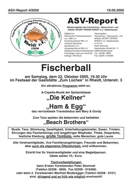 Fischerball - und Angel-Sport-Verein Rheidt e.v.
