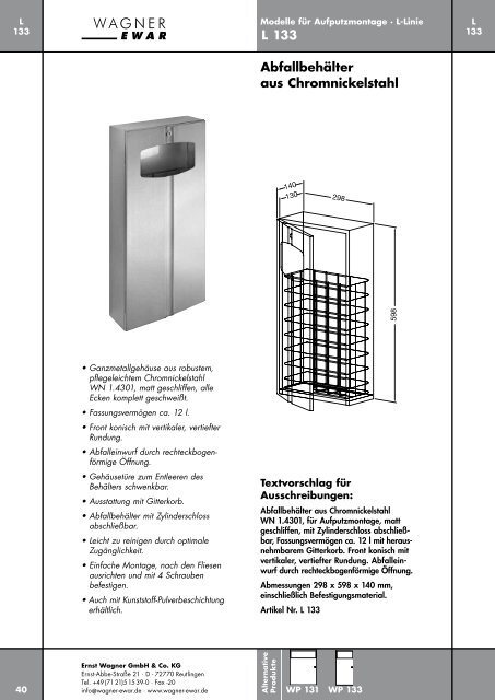 AC 211 Aschenbecher aus Chromnickel stahl