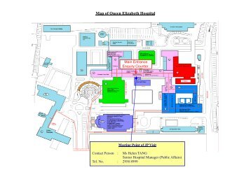 Map of Queen Elizabeth Hospital