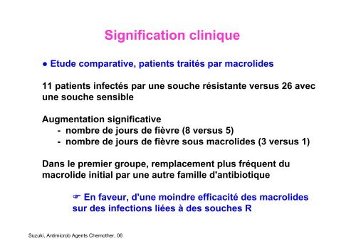 Mycoplasma pneumoniae et antibiotiques : apparition ... - Infectiologie