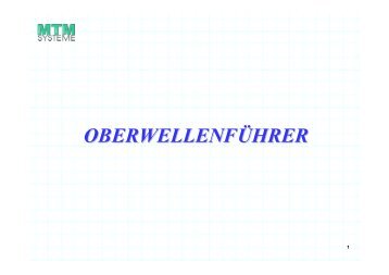 Oberwellenführer (PDF) - MTM