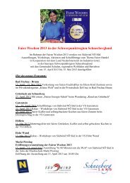 Faire Wochen 2013 in der Schwerpunktregion Schneebergland