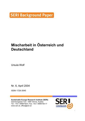 Mischarbeit in Österreich und Deutschland - SERI
