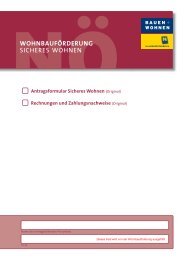 WOHNBAUFÖRDERUNG SICHERES WOHNEN