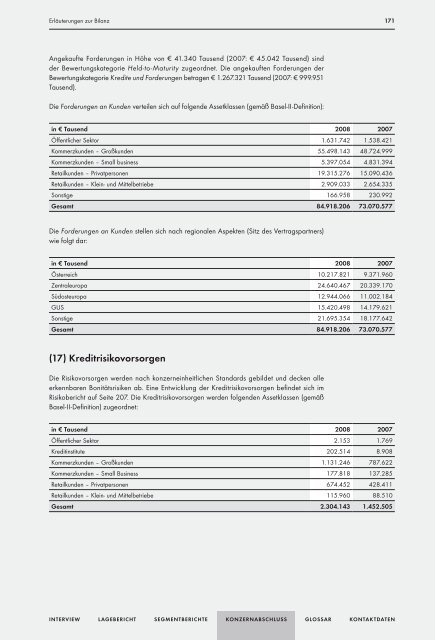 Geschäftsbericht - Raiffeisen Zentralbank Österreich AG