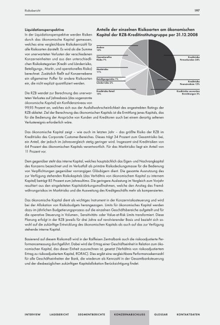 Geschäftsbericht - Raiffeisen Zentralbank Österreich AG