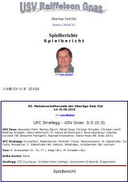 UFC Strallegg - SVG - SV-Gnas