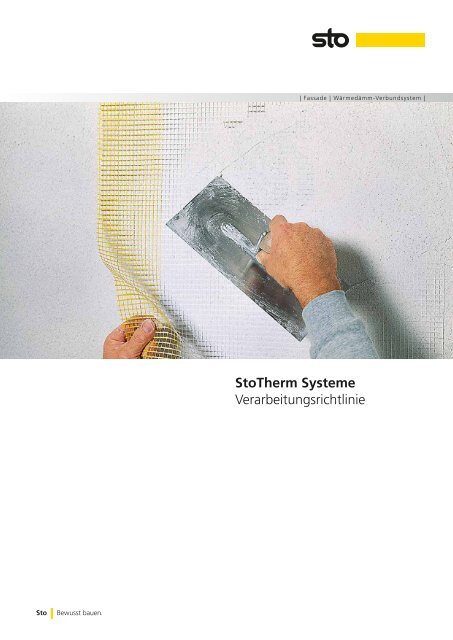 StoTherm Systeme Verarbeitungsrichtlinie