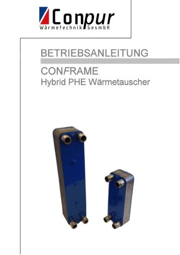 Betriebsanleitung-Download - Conpur Wärmetechnik GesmbH