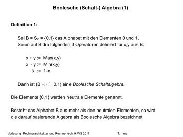 Boolesche Schaltalgebra