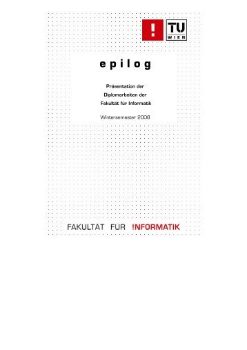 e p i l o g - Fakultät für Informatik, TU Wien