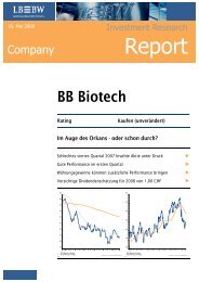 LBBW Investment Research Repor... - BB Biotech