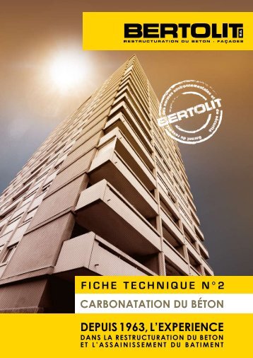 Fiche Technique N°2 - Bertolit SA