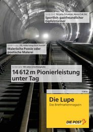 Die Lupe 14 612 m Pionierleistung unter Tag - BfU