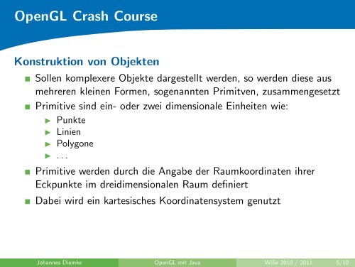 OpenGL Crash Course