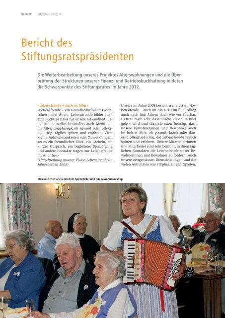 Jahresbericht 2012 - Büel