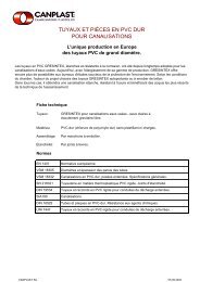 Fiche technique (pdf) - Canplast SA