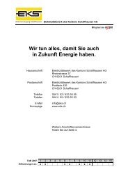 Wir tun alles, damit Sie auch in Zukunft Energie haben. - EKS AG