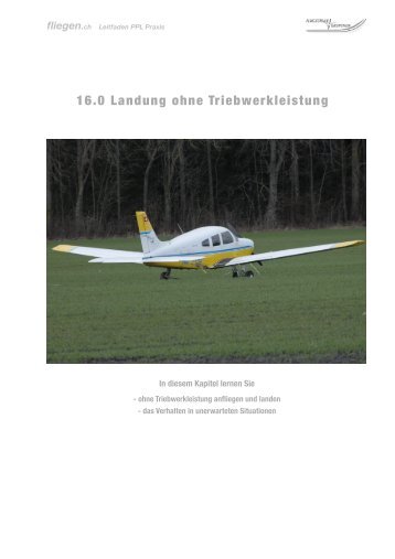 Kapitel 16 von fliegen.ch - Flugschule Grenchen