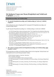 Die häufigsten Fragen zum Thema Dringlichkeit und Notfall ... - FMH