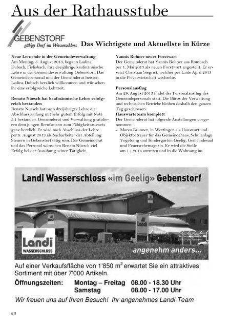 Mach Mit 3/2013 - Gemeinde Gebenstorf