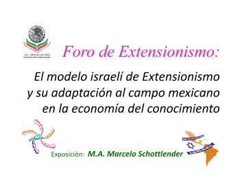 El Modelo Israelí de Extensionismo y su ... - InfoRural.com.mx