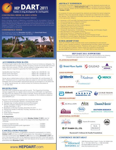 to view the Conference Brochure - Informed Horizons, LLC