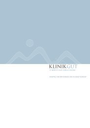 Corporate image brochure in digital format - Klinik Gut St. Moritz